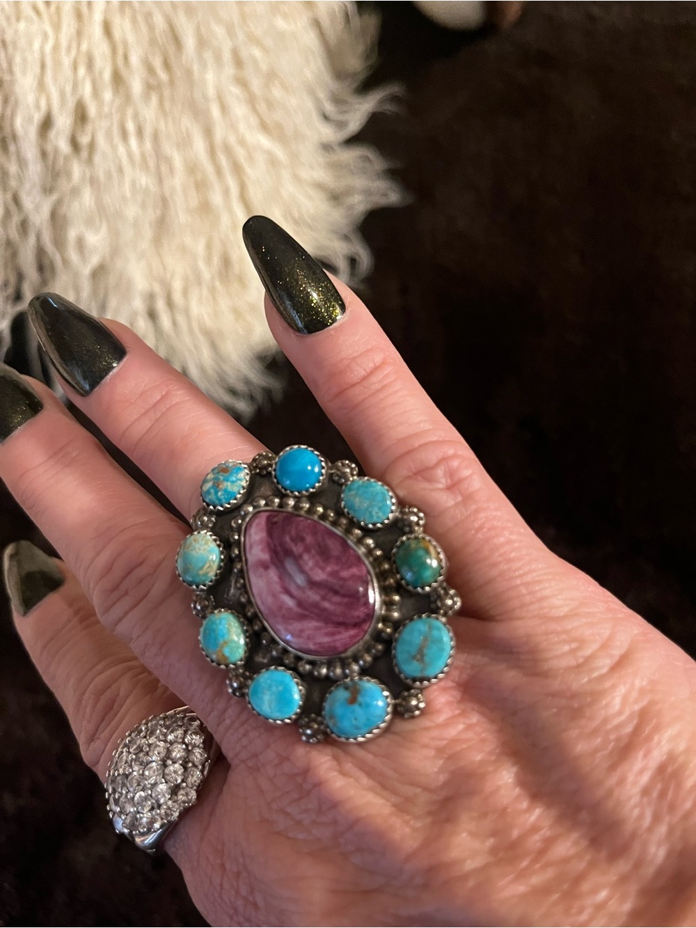 Native American turquoise ring - Picture 9 of 9